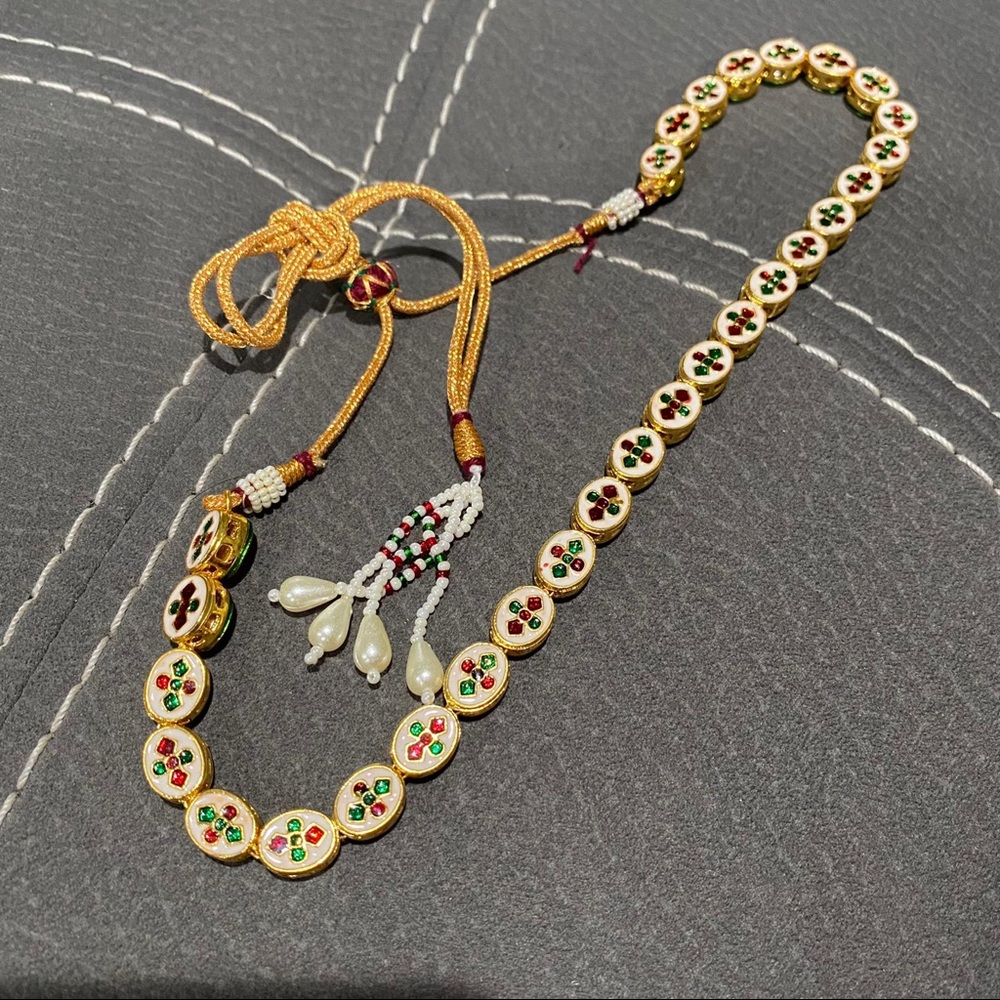 Vintage reversible necklace gold